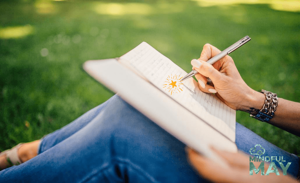 Writing in journal mindful may 1030 x 630