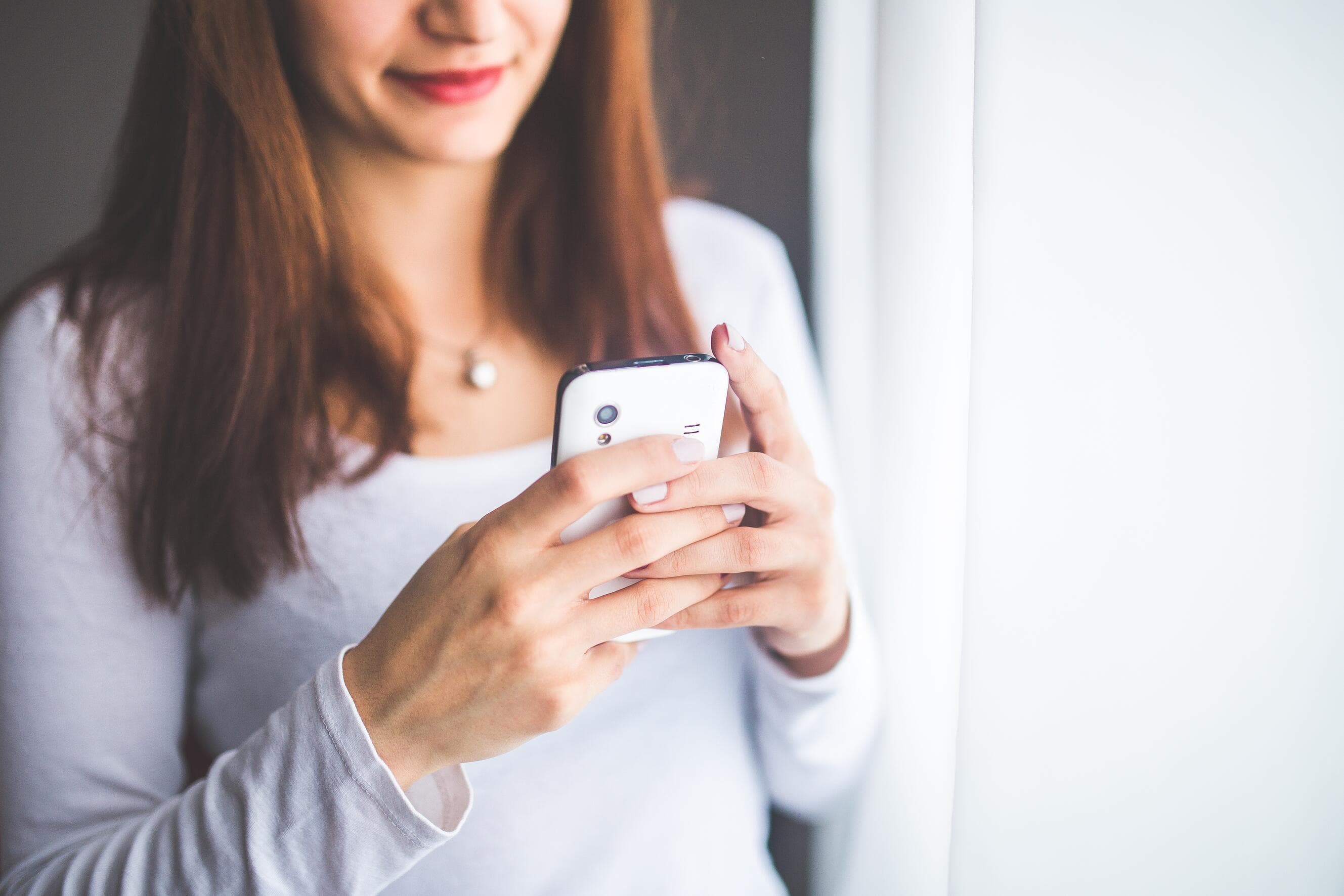 Woman smartphone girl technology